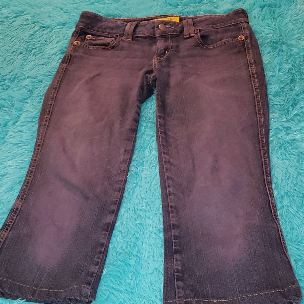 Rustic Denim Cropped Jeans Size 5/6